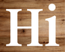 Hi Sign Welcome Decoe-4215 For Wreath 8X10 Metal
