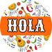 Hola Door Hanger Dbj-0003-Dh Sign For Wreath 18 Round