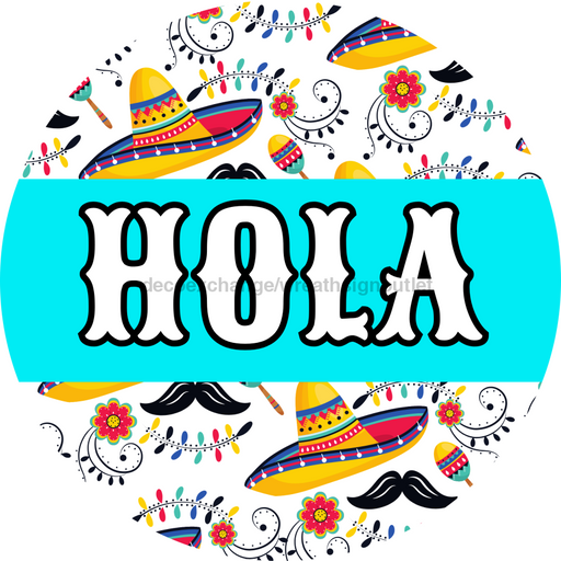 Hola Door Hanger Dbj-0015-Dh Sign For Wreath 18 Round