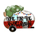 Home For The Holidays Camper Door Hanger, MJ-W-00104-DH, 22in Wood Door Hanger