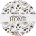 Home Sweet Home Sign, Everyday Sign, VINYL-DECOE-4040, 10" Vinyl Decal Round