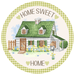 Home Sweet Home Sign, Everyday Sign, VINYL-DECOE-4058, 10" Vinyl Decal Round