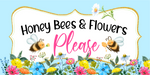 Honey Bees Sign Decoe-5221 For Wreath 6X12’ Metal