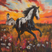Horse Sign, DCO-13312, Sign For Wreath, 10x10" Metal Sign