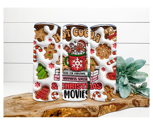 Hot Cocoa Tumbler 20 Oz Skinny Decoetumbler-357