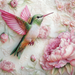 Hummingbird Sign, DCO-13206, Sign For Wreath, 10x10" Metal Sign
