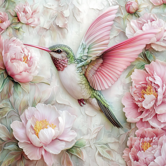 Hummingbird Sign, DCO-13207, Sign For Wreath, 10x10" Metal Sign