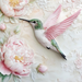 Hummingbird Sign, DCO-13208, Sign For Wreath, 10x10" Metal Sign