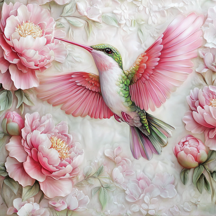 Hummingbird Sign, DCO-13209, Sign For Wreath, 10x10" Metal Sign