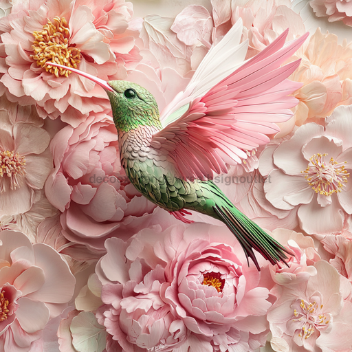 Hummingbird Sign, DCO-13213, Sign For Wreath, 10x10" Metal Sign