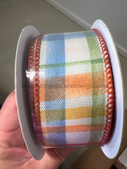 Iv Lin/Bl-Rust-Ylw-Moss Tuttola Pld 1.5’’X10Y 61503-09-05 Ribbon