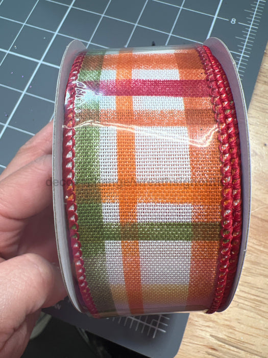 Iv Lin/Burg-Rust-Ylw-Moss Tuttola Pld 1.5’’X10Y 61503-09-10 Ribbon