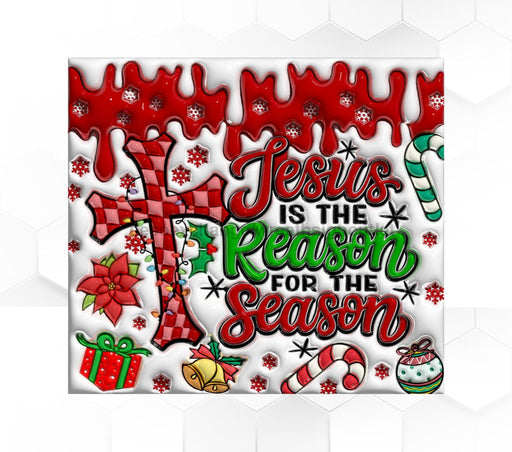 Jesus Is The Reason For Season Tumbler 20 Oz Skinny Decoetumbler-359