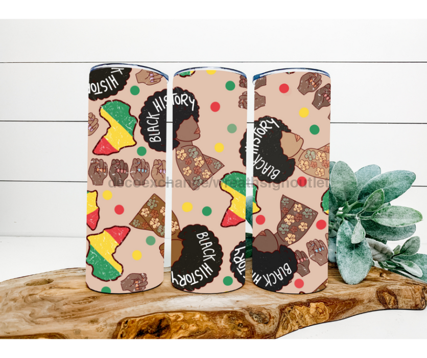 Juneteenth, Black Pride, Black History Month 20 oz Skinny Tumbler DECOETUMBLER-288 - DecoExchange