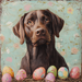 Lab Sign, Dog Sign, DCO-13522, Sign For Wreath, 10x10" Metal Sign