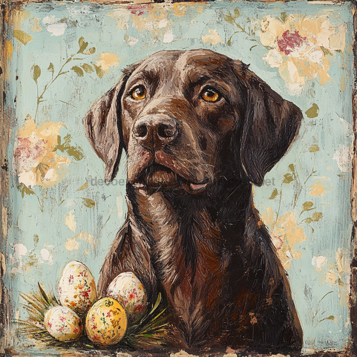 Lab Sign, Dog Sign, DCO-13525, Sign For Wreath, 10x10" Metal Sign