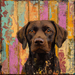 Lab Sign, Dog Sign, DCO-13534, Sign For Wreath, 10x10" Metal Sign