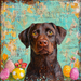 Lab Sign, Dog Sign, DCO-13536, Sign For Wreath, 10x10" Metal Sign