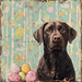 Lab Sign, Dog Sign, DCO-13543, Sign For Wreath, 10x10" Metal Sign