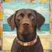 Lab Sign, Dog Sign, DCO-13552, Sign For Wreath, 10x10" Metal Sign