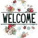 Lady Bug Door Hanger Welcome Dco - 01409 - Dh 18’ Round Wood