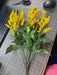 Large Heather Bush - 8 Stems- Yellow Greenery