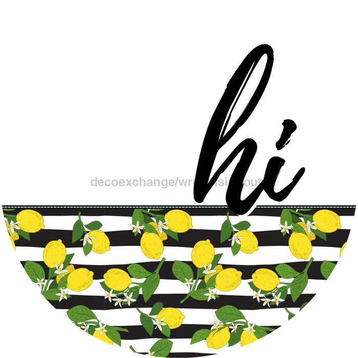 Lemon Door Hanger Dco-01570-Dh 18’ Round Wood