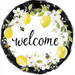 Lemon Sign, Welcome Sign, DCO-13045, Sign For Wreath, 10" Metal Sign
