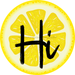 Lemon Slice Hi Sign Decoe-4089-Dh 18 Wood Round
