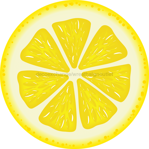 Lemon Slice Sign Decoe-4088-Dh 18 Wood Round