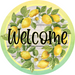 Lemon Welcome Sign, DECOE-4048-DH, 18 Wood Round