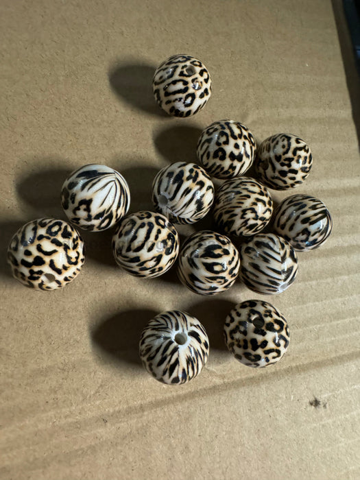 Leopard Bubble Gum Bead Premium Mix Bag Of 100 Dei-043 Tools