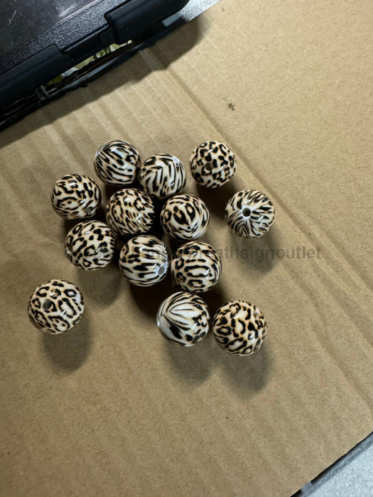 Leopard Bubble Gum Bead Premium Mix Bag Of 100 Dei-043 Tools