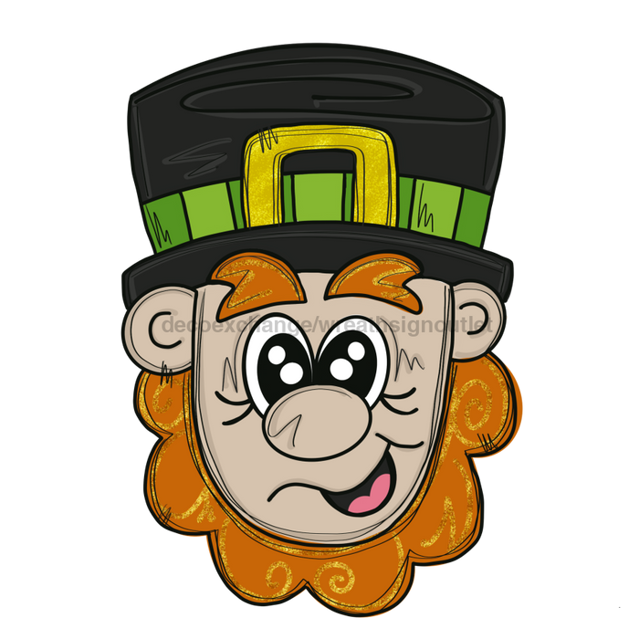 Leprechan St Patricks Day Door Hanger Mj-W-00031 22’ Wood