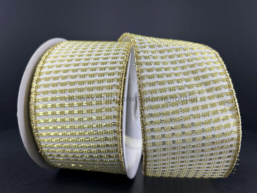 Light Gold Metallic Rishi Solid Ribbon 2.5’X10Y 78496-40-18