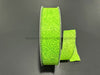 Lime Glittered Flwr Embossed 1.5’’X50Y 871-09-439 Ribbon