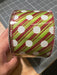 Lime Stn/Rd Glt Diag-Wht Glt Dots 2.5’’X10Y 72550-40-01 Ribbon