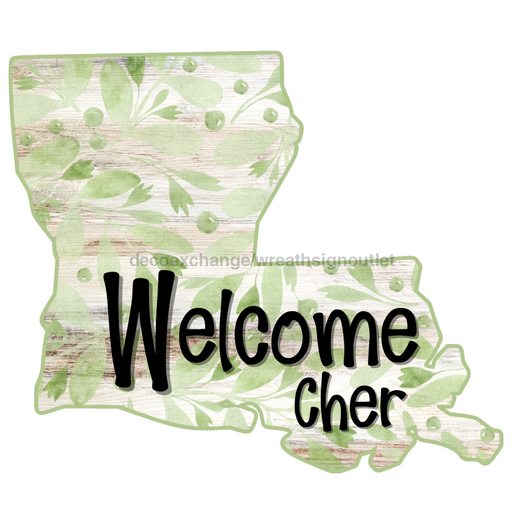 Louisiana Door Hanger Wood Sign Decoe-W-903471 22