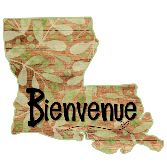Louisiana Door Hanger Wood Sign Decoe-W-903485 22