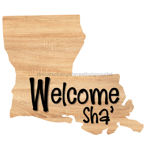 Louisiana Door Hanger Wood Sign Decoe-W-903585 22