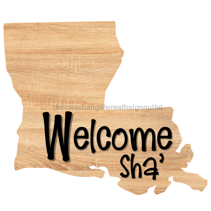 Louisiana Door Hanger Wood Sign Decoe-W-903585 22
