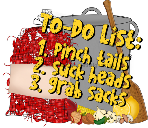 Louisiana Sign Crawfish Wood Sign Door Hanger Decoe-W-474 22