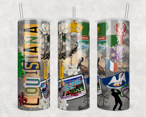 Louisiana Tumbler 20 Oz Skinny Decoetumbler-291