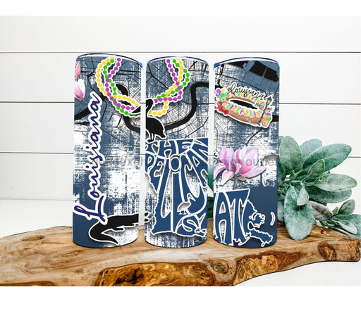Louisiana Tumbler 20 Oz Skinny Decoetumbler-382