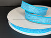 Lt Blue Flower Embossed 7/8’’X50Y 984205-04C Ribbon