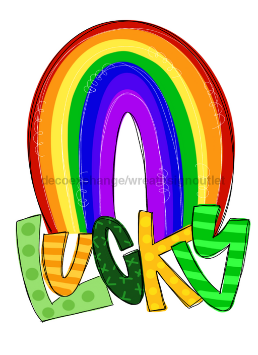Lucky Rainbow Door Hanger Tww-W-0012 22’ Wood