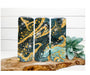 Marbled Tumbler, Teal and Gold Tumbler 20 oz Skinny Tumbler DECOETUMBLER-258 - DecoExchange®