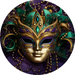 Mardi Gras, MB-00007, Sign For Wreath, 10" Metal Sign