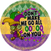 Mardi Gras Sign, DCO-13157, Sign For Wreath, 10" Metal Sign