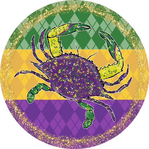 Mardi Gras Sign, DCO-13160-DH, Sign For Wreath, 18" Door Hanger